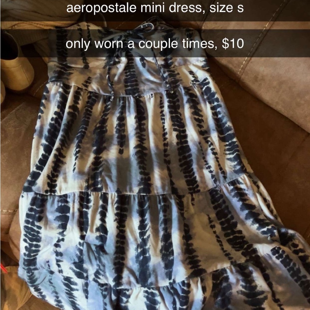 Blue Tie-Dye Dress